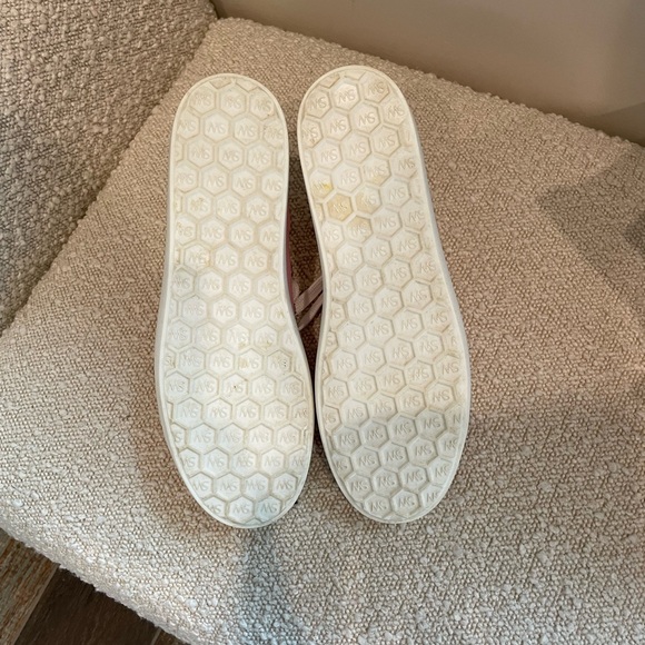 NIB Stuart Weitzman Pink Goldie Glam Convertible Sneaker 6.5 - Picture 7 of 8